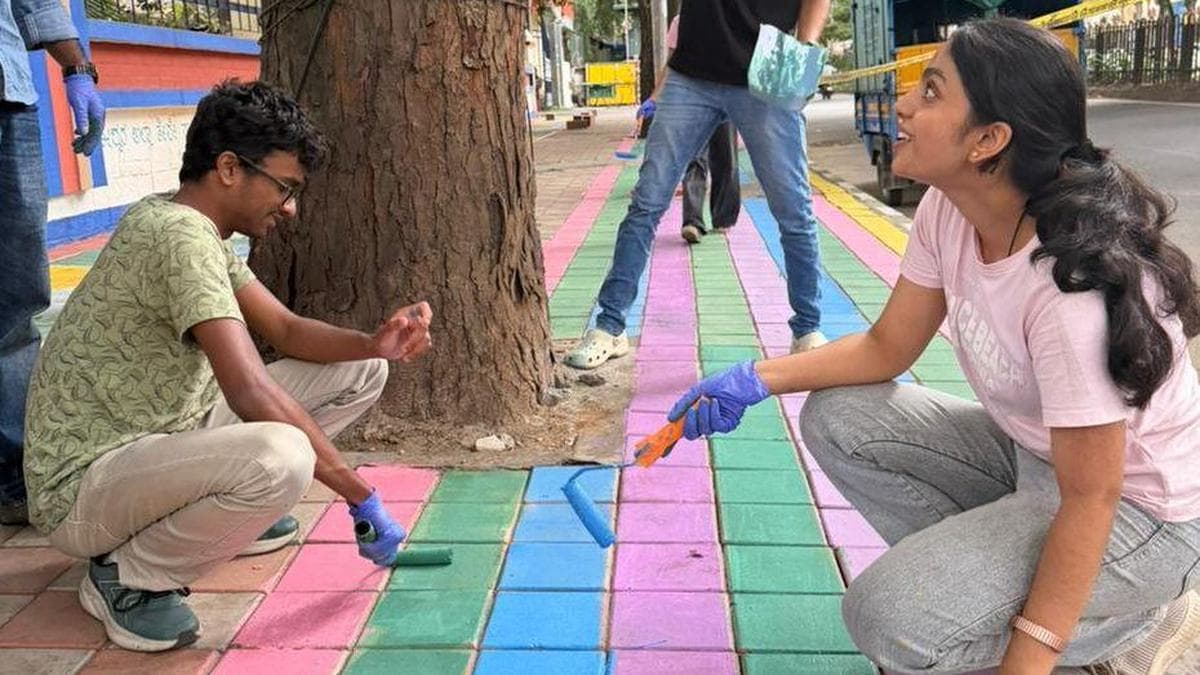Medical students heal a broken footpath
